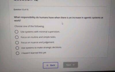 ¿Qué responsabilidad tienen los humanos cuando aumenta la presencia de sistemas agénticos en el trabajo?